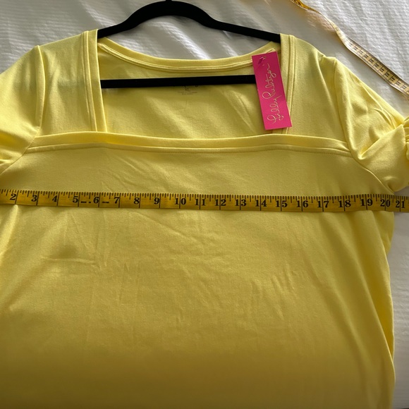 Lilly Pulitzer Calla yellow short sleeve top BNWT - Picture 6 of 7